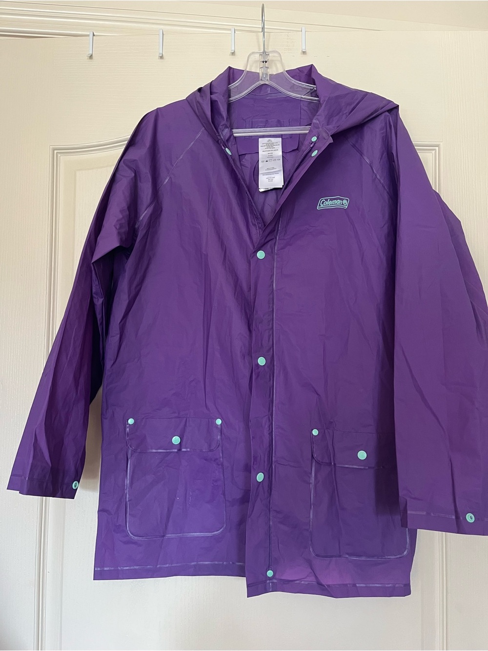 Coleman Purple Rain Shell Jacket 💜 Women’s XS/S or Youth L/XL EUC Gorpcore
